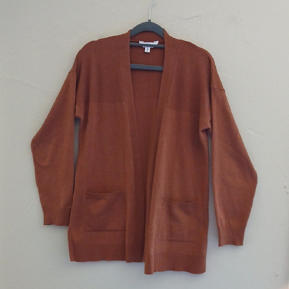 Time and Tru Brown‎ Knit Cardigan Sweater